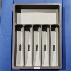 Gray Cutlery Tray Organizer